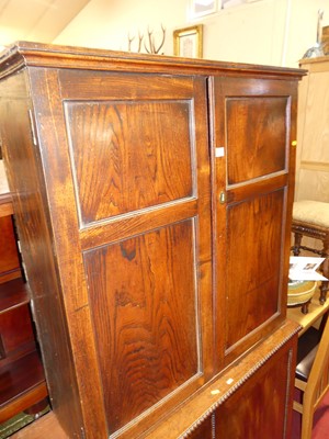 Lot 1273 - An early 19th century provincial elm double...