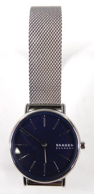 Lot 439 - A lady's Skagen of Denmark steel cased quartz...