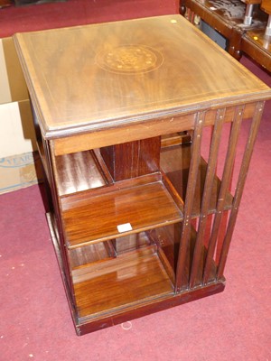 Lot 1279 - An Edwardian mahogany satin wood inlaid and...