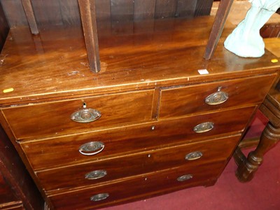 Lot 1294 - A circa 1830s mahogany and further strung low...