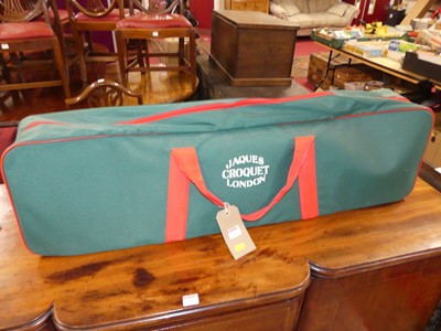 Lot 1304 - A contemporary Jaques croquet set, housed in a...