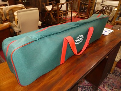 Lot 1304 - A contemporary Jaques croquet set, housed in a...