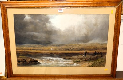 Lot 1004 - H M Calvert - On the Esk, watercolour...