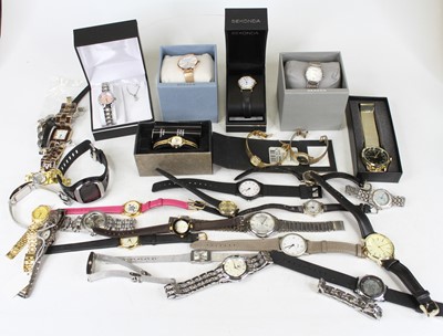 Lot 501 - A collection of wrist watches to include...