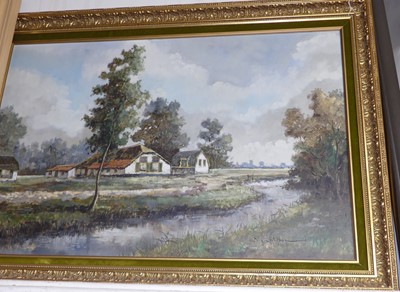 Lot 1027 - Late 20th century Dutch school - River...