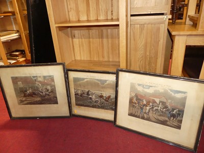 Lot 1030 - After Henry Alken - a set of four steeplechase...