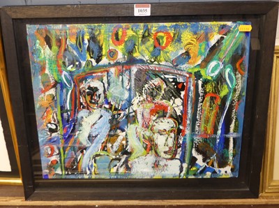 Lot 1035 - Contemporary school - Untitled, oil on canvas,...