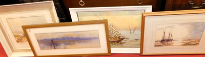 Lot 1041 - Drew Sutton - Morning, Pin Mill, watercolour,...