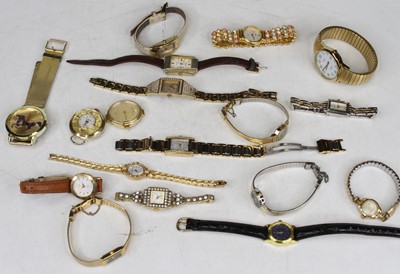 Lot 541 - A collection of wrist watches to include...