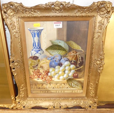 Lot 1069 - Circa 1900 English school - Still life with...