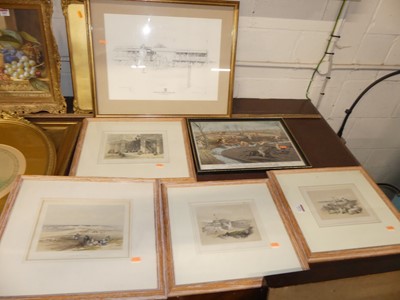 Lot 1073 - A set of four reproduction David Roberts...