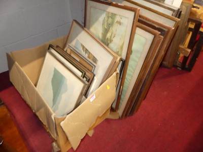 Lot 1085 - A large quantity of assorted pictures and...