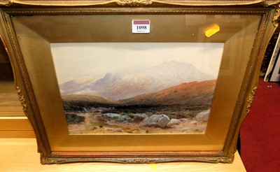 Lot 1098 - Glen Matthews - Mountain landscape scene,...