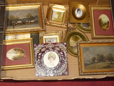 Lot 1117 - Assorted pictures and prints to include East...