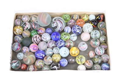 Lot 570 - A collection of Victorian and later marbles to...