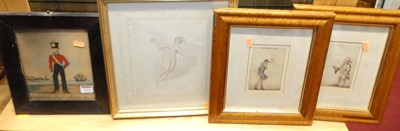 Lot 1131 - A pair of 19th century figure study...