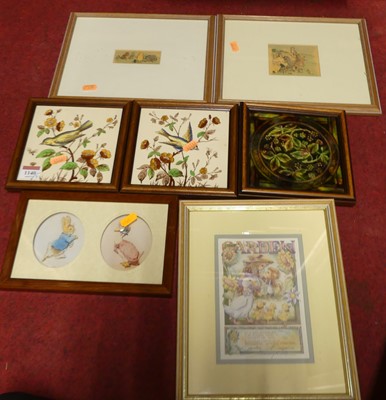 Lot 1140 - Mixed lot to include three framed Victorian...