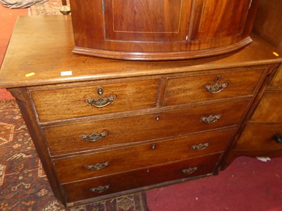 Lot 1380 - A Victorian mahogany square front chest of two...