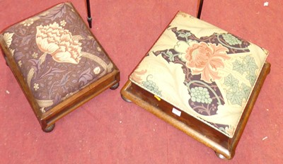 Lot 1384 - A George IV rosewood and later floral...