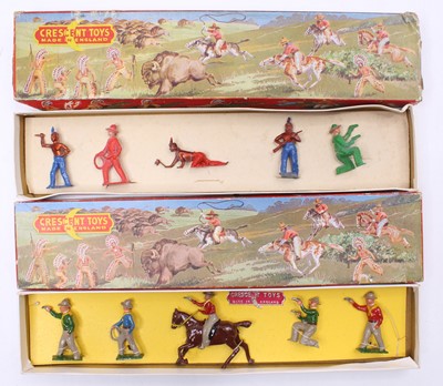 Lot 822 - Crescent Toys Boxed Wild West Hollowcast...