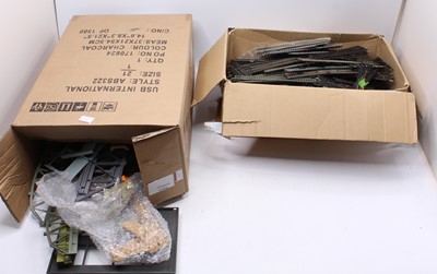 Lot 615 - Two boxes: Collection of plastic buildings,...