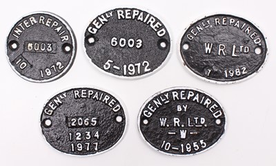 Lot 132 - A collection of five various cast iron and...