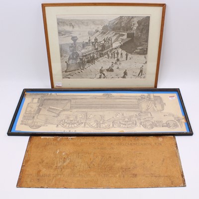 Lot 137 - A collection of railway interest pictures and...