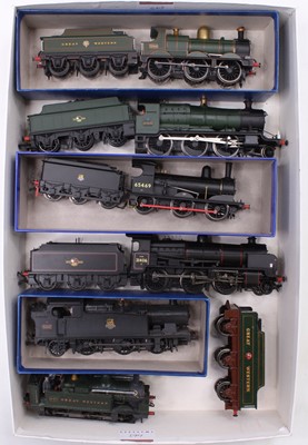 Lot 463 - Six unboxed 00-gauge locos: GWR 0-6-0 with...