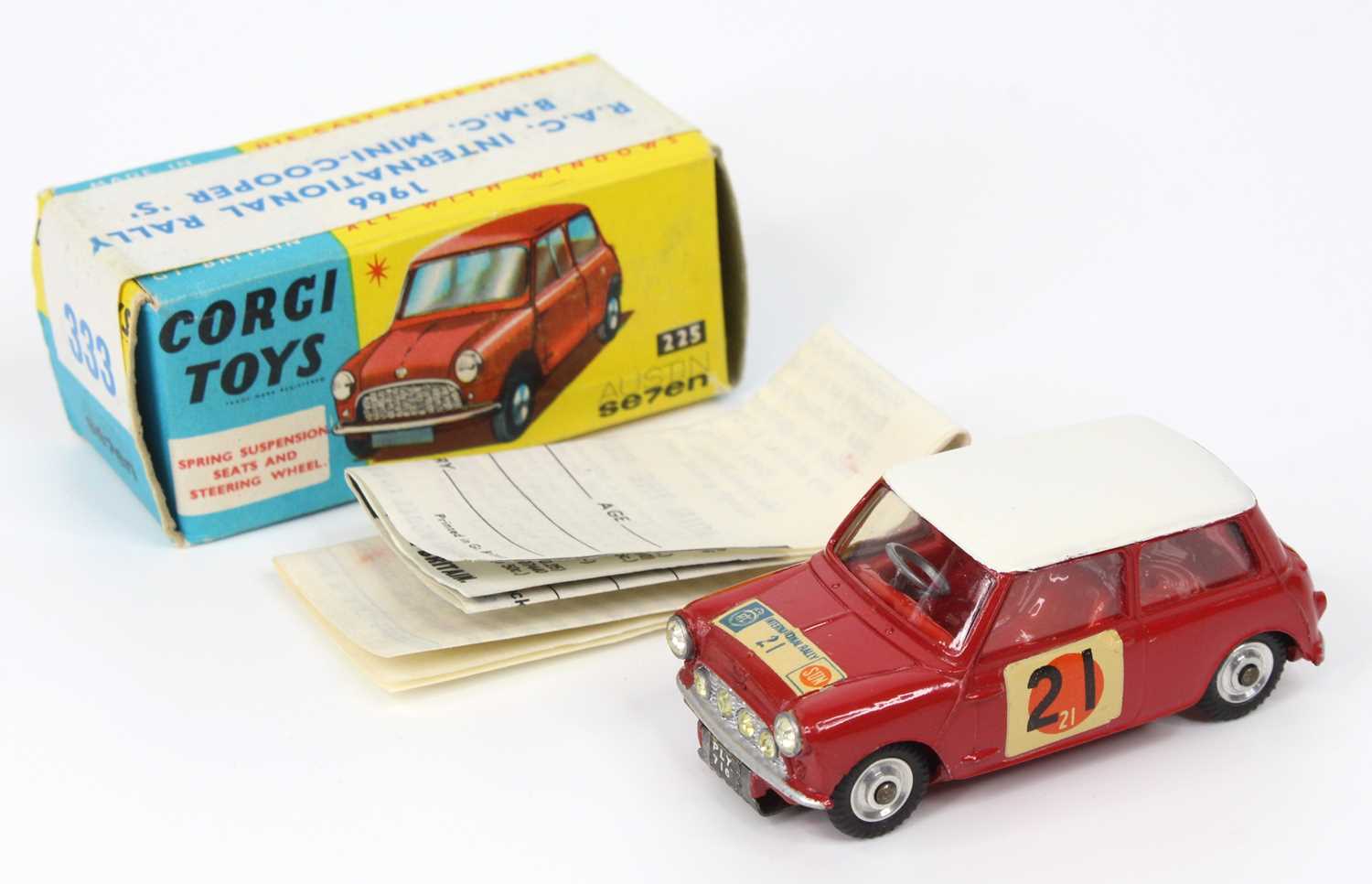 Lot 1007 - Corgi Toys, No.333 BMC Mini Cooper S "RAC...