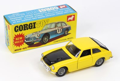 Lot 1013 - Corgi Toys No. 345 MGC GT competition model...