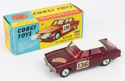 Lot 1120 - Corgi Toys No.322 Rover 2000 "Rallye Monte...