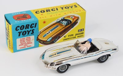 Lot 1043 - Corgi Toys, 312 'E' type Jaguar competition...