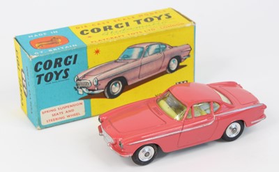 Lot 1046 - Corgi Toys, No.228 Volvo P1800, salmon pink...