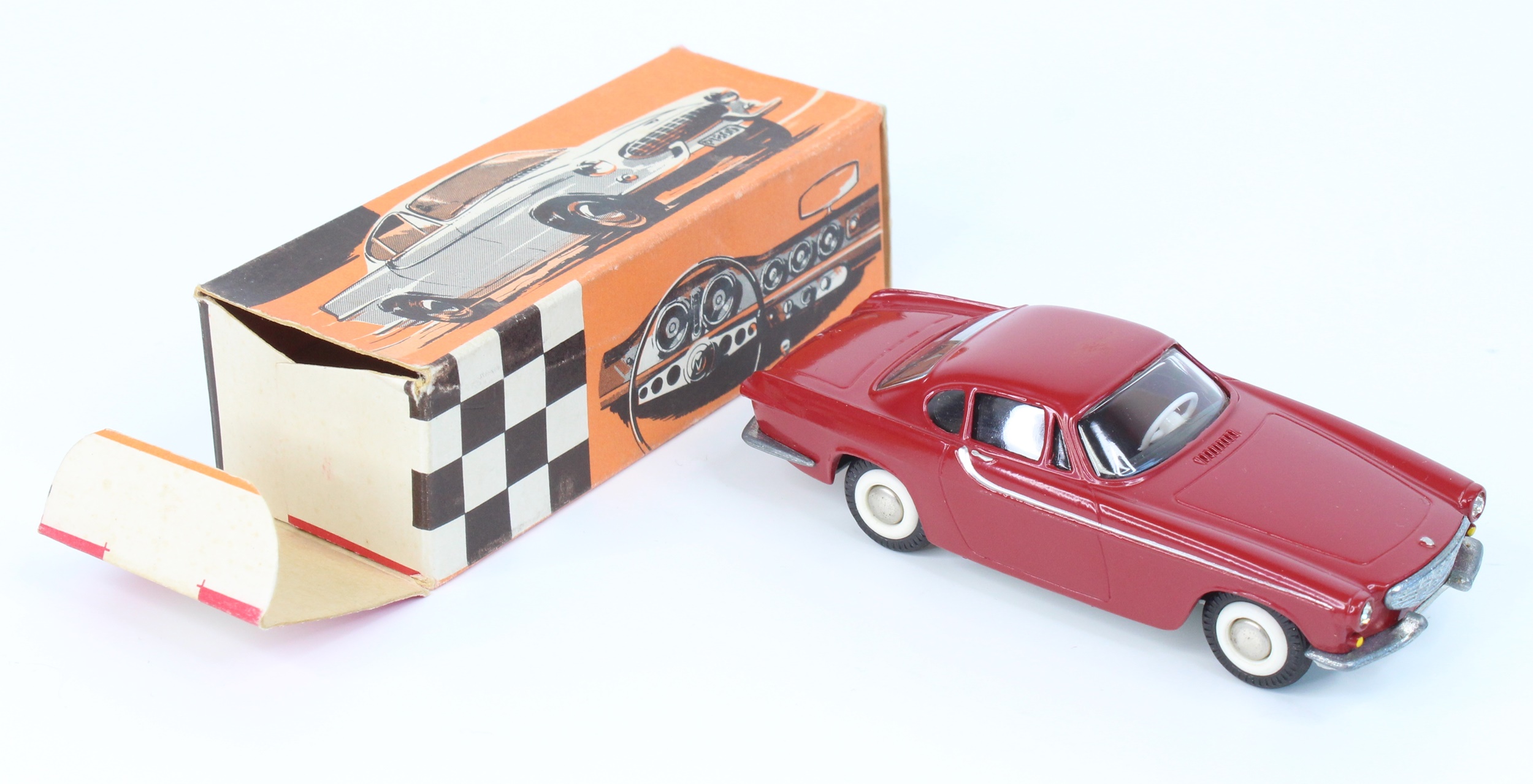 Lot 1052 - Tekno, 825, Volvo P1800, red body, blue