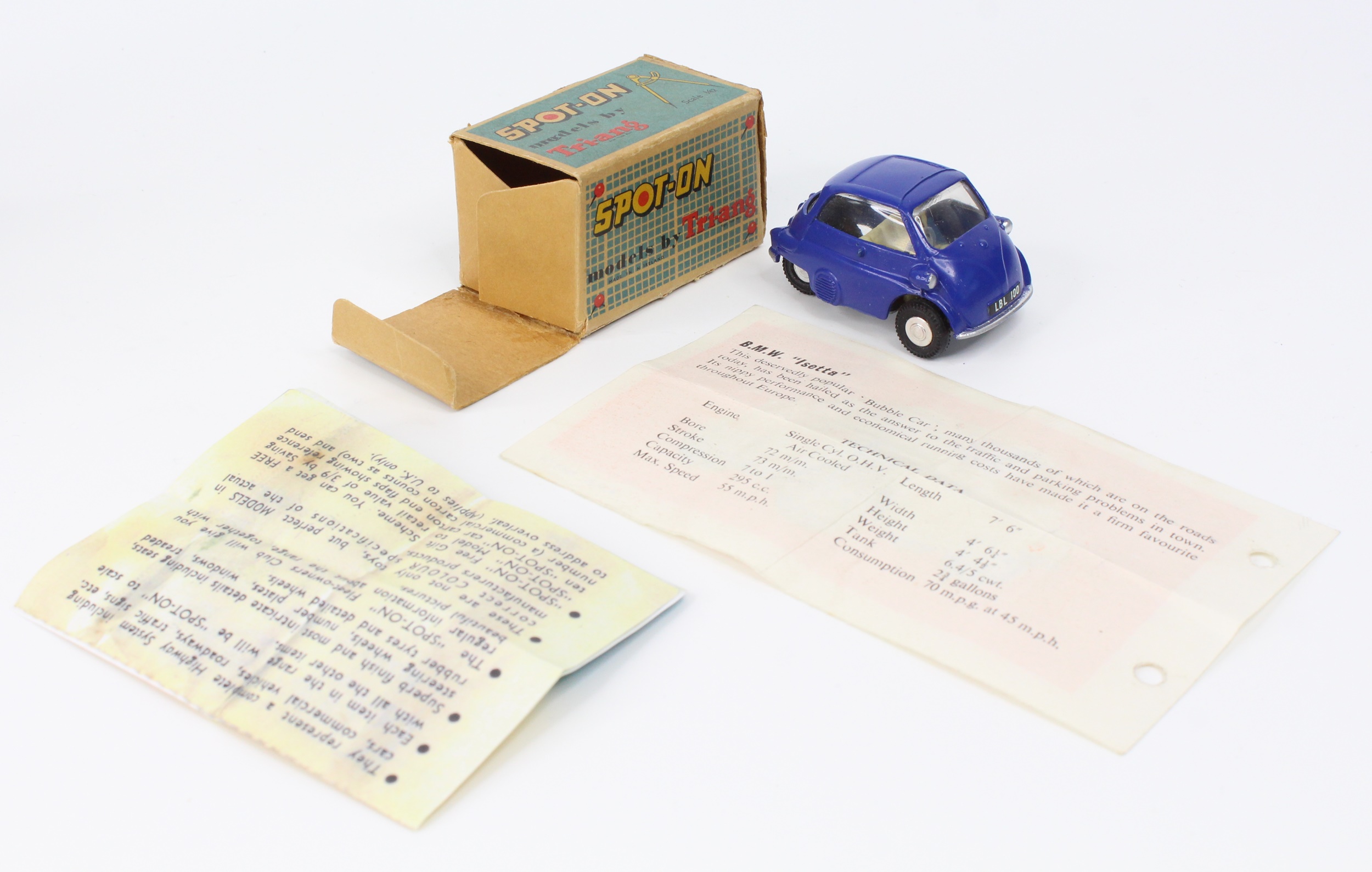 Lot 1008 - Spot-On No. 118 BMW Isetta comprising of