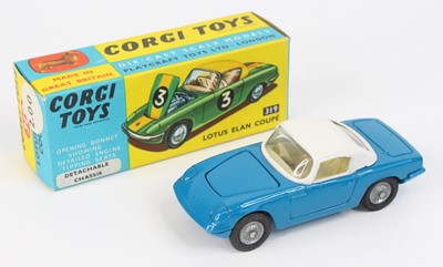 Lot 1067 - Corgi Toys No. 319 Lotus Elan Coupe comprising...