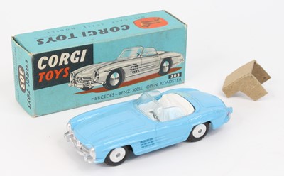 Lot 1071 - Corgi Toys No. 303 Mercedes Benz 300SL open...