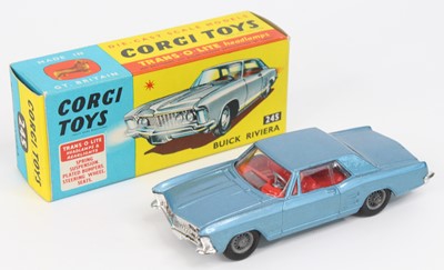 Lot 1073 - Corgi Toys No. 245 Buick Riviera comprising of...