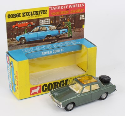 Lot 1078 - Corgi Toys, 275 Rover 2000 TC green body,...