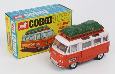 Lot 1079 - Corgi Toys No. 508 Commer Holiday Camp bus...