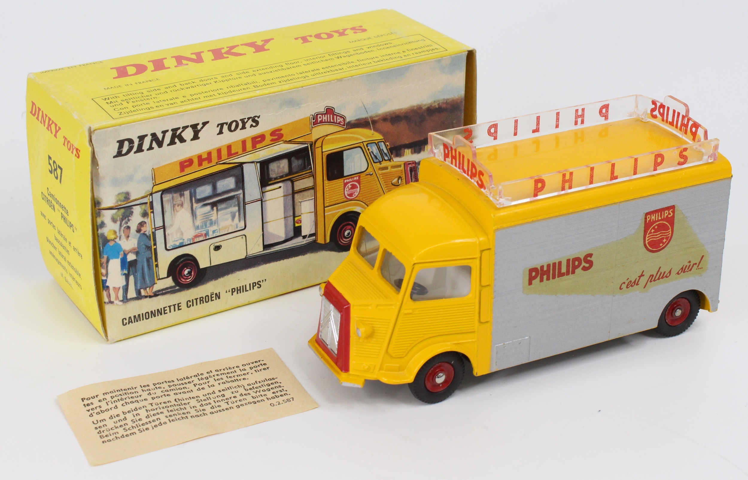 希少DYNKY TOYS Camionnette CITROËN PHILIPS Dinky 587, Citroen 1200KG Phillips Van - Free Price Guide