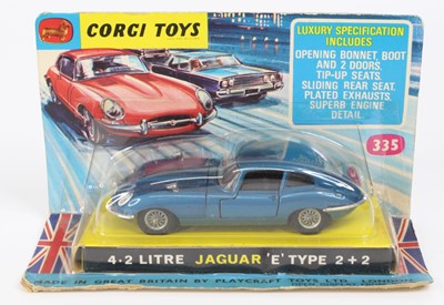 Lot 1089 - Corgi Toys No. 335 4.2L Jaguar E-type 2+2...