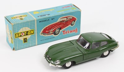 Lot 1015 - Spot On Models No.217 Jaguar E Type, green...