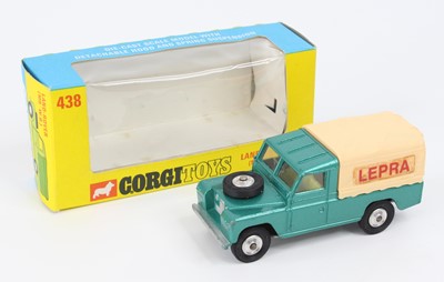 Lot 1126 - Corgi Toys, 438 Land Rover (109WB), "Lepra"...