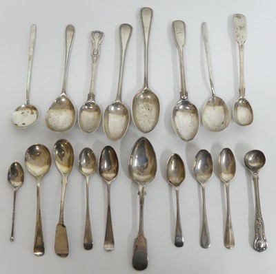 Lot 1187 - A collection of mainly Victorian silver spoons,...