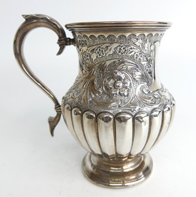 Lot 1168 - A late Victorian silver tankard, of lower...