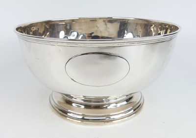 Lot 1193 - An Edwardian silver pedestal table bowl, of...