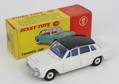 Lot 1118 - Dinky Toys, rare issue 135 Triumph 2000 saloon,...