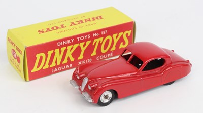 Lot 1113 - Dinky Toys No.157 Jaguar XK120 comprising red...