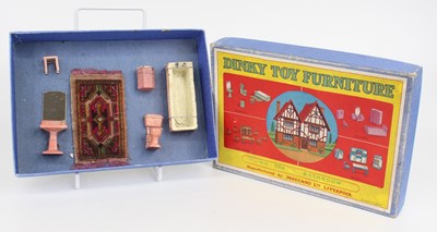 Lot 1103 - Dinky Toys Pre War No.104 Bathroom set, all as...